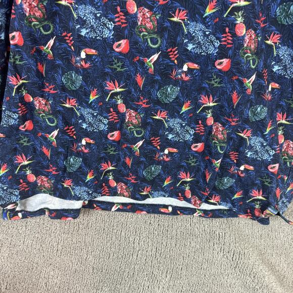 A Fish Named Fred Polo Shirt Mens 3XL Tropical Print Short Sleeve Fresco Freddy - Picture 5 of 14